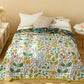 Green Leaf Flower Cotton Gauze Quilt - image 1
