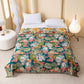 Luxurious Floral Cotton Gauze Tassel Quilt - image 1