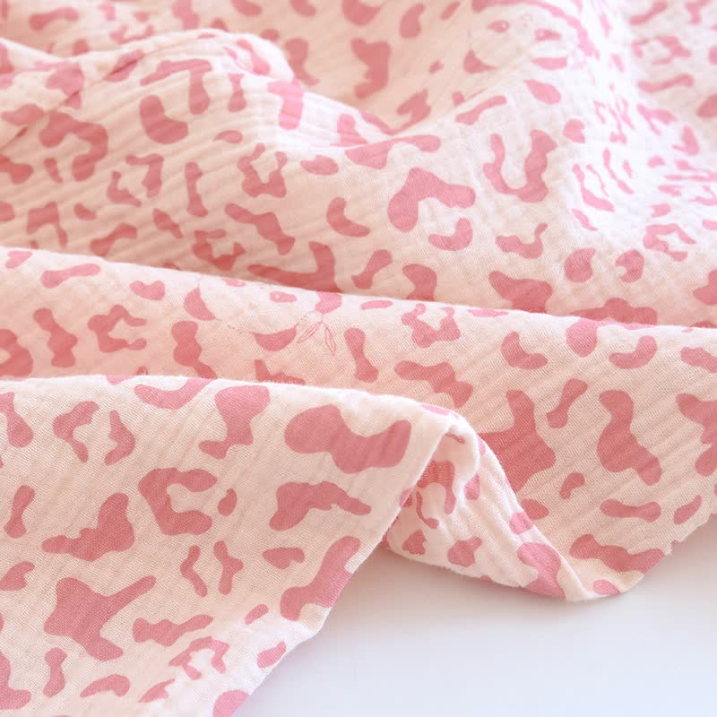 Soft-Tone Leopard Print Cotton Loungewear Set - image 12