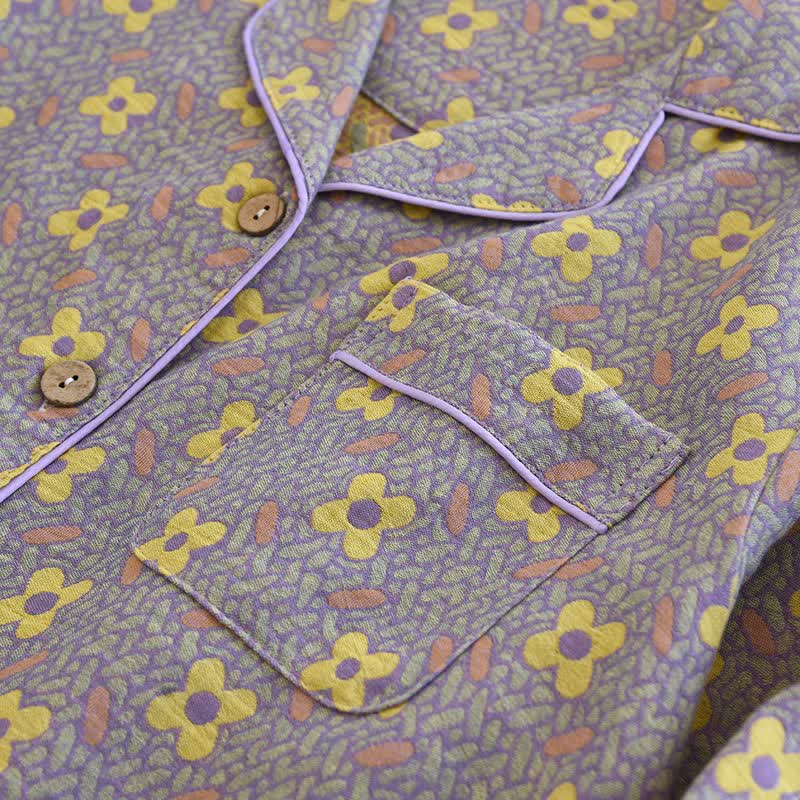 Four-leaf Clover Inspired Cotton Loungewear Set - image 6