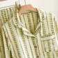 FLeaf Stripe Print Cotton Loungewear Set - image 3