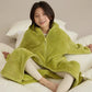 Solid Hooded Zip-up Plush Child Robe - image 5