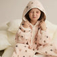 Animal Print Hooded Zip-up Plush Child Robe - image 2