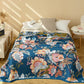 Ownkoti Dreamy Floral Pure Cotton Gauze Quilt - Blue - King - image 5