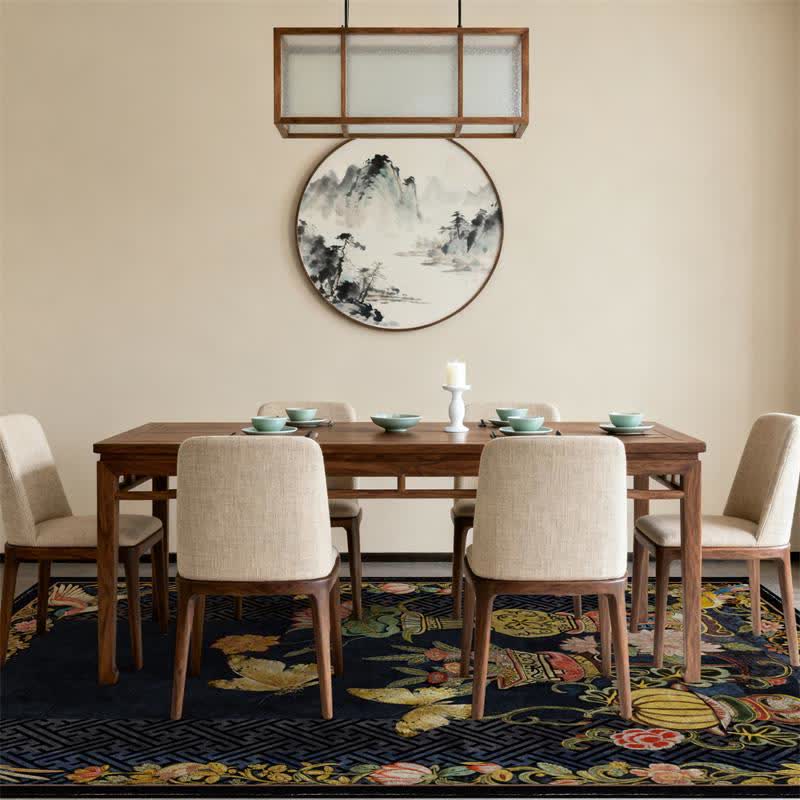 Vintage Floral & Bird Foldable Area Rug - image 5