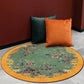 Anti-slip Bright Floral Foldable Round Area Rug - image 2