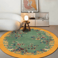 Anti-slip Bright Floral Foldable Round Area Rug - image 1