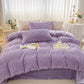 Solid Color Textured Plush Bedding Set - image 21