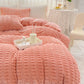 Solid Color Textured Plush Bedding Set - image 9
