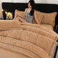Leaf-inspired Textured Plush Bedding Set(4PCS) - image 8