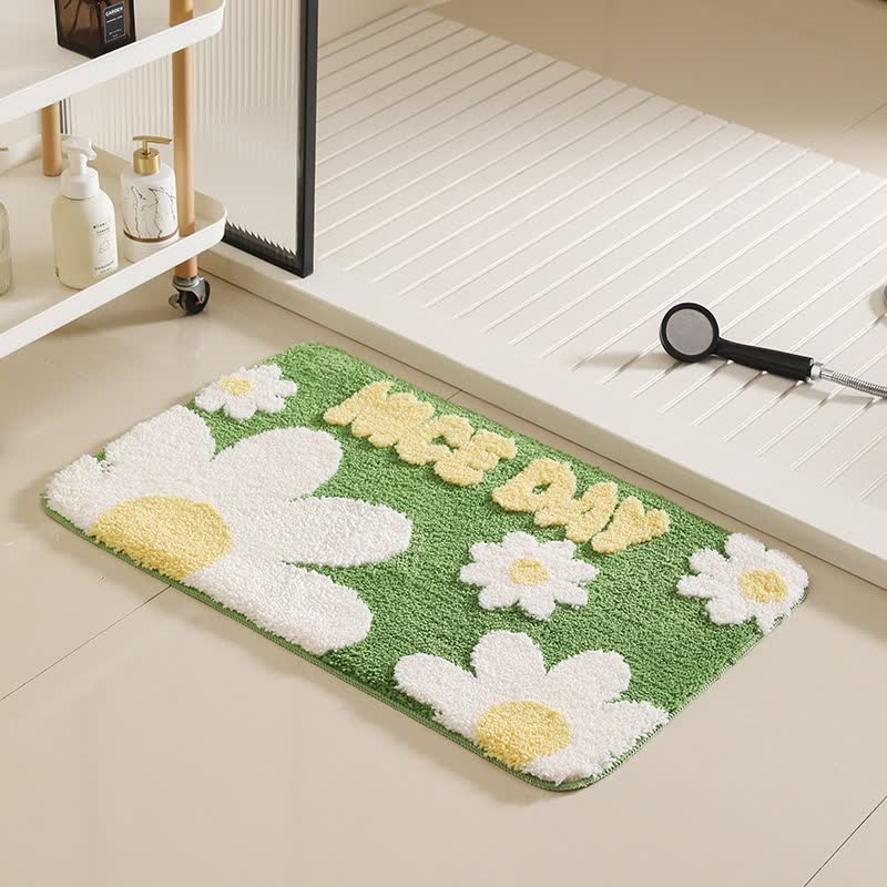 Green Plants Non-slip Bath Mat - E - 19"W x 31"L - image 5
