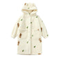 Bear Ear Hooded Button Plush Child Robe - White - Child:160-170cm - image 7