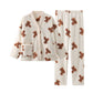 Cute Bear Button Plush Loungewear Set - image 6