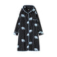 Stripe Elephant Hooded Button Plush Robe - image 8