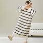Round Neck Striped Plush Nightgown - image 6