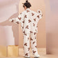 Cute Bear Button Plush Loungewear Set - image 2