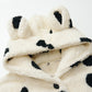 Polka Dot Hooded Plush Loungewear Set - image 3