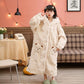 Bear-Ear Hooded Button Plush Child Robe - image 6