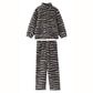 Zebra Print Zip-up Child Loungewear Set - image 4