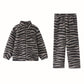 Zebra Print Zip-up Child Loungewear Set - image 5