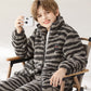 Zebra Print Zip-up Child Loungewear Set - image 3
