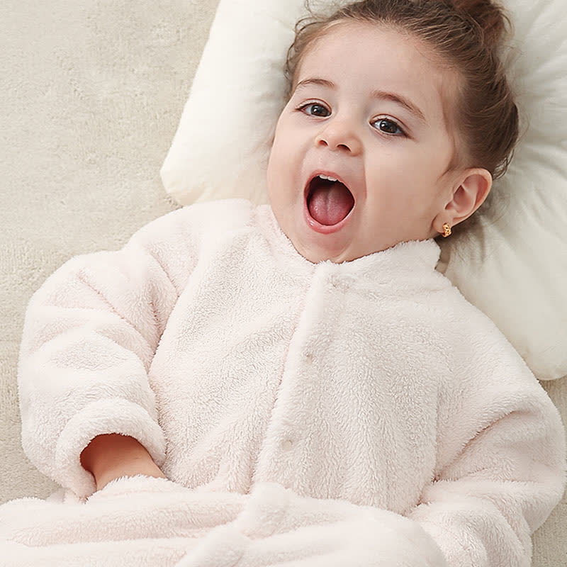 Solid Color Plush Baby Robe - image 3