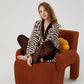 Stripe Kimono Style Plush Loungewear Set - image 3