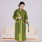 Minimalist Style Colorblock Cotton Bathrobe - image 0