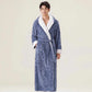 Jacquard Hooded Plush Warm Bathrobe - image 3