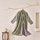 Elegant Butterfly Ruffled Cotton Nightdress - Green - XL - image 8