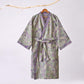 Botanical Plant Cotton Gauze Kimono Robe - image 9