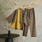 Ginkgo Organic Cotton Kimono Loungewear Set - Grey & Yellow - XL - image 3