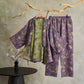 Ownkoti Ginkgo Cotton Gauze Kimono Loungewear Set - Purple - XL - image 9