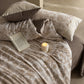 Farmhouse Style Cotton Linen Bedding Set(4PCS) - image 4