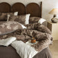 Rustic Woven Linen Blend Duvet Cover Set(4PCS) - image 3