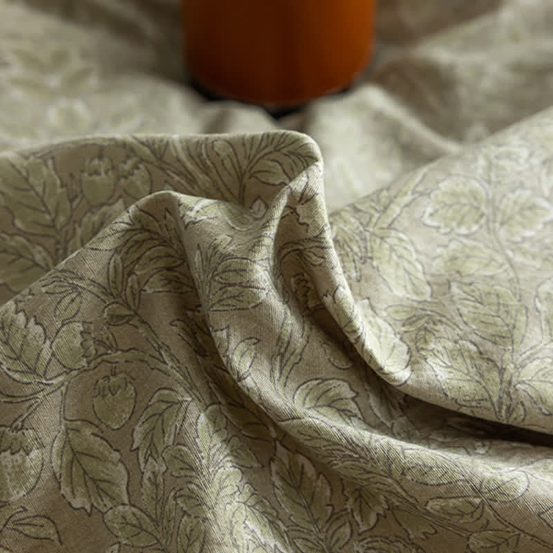 Sage Green Linen-Cotton Toile Bedding Set(4PCS) - image 6