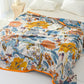 Flourishing Floral Cotton Gauze Reversible Quilt - image 1