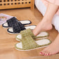Solid Color Linen House Slippers - image 0