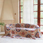 Floral Medallion Cotton Tassel Blanket - image 1