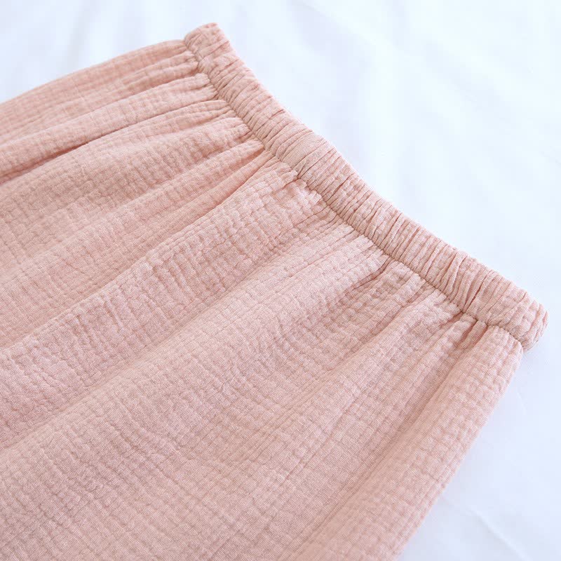 Butterfly Embroidered Cotton Gauze Kimono Loungewear - image 13