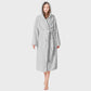 Ownkot Soild Color Unisex Absorbent Hooded Robe - Light Gray - One size - image 10
