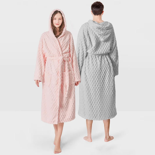 Ownkot Soild Color Unisex Absorbent Hooded Robe - image 0