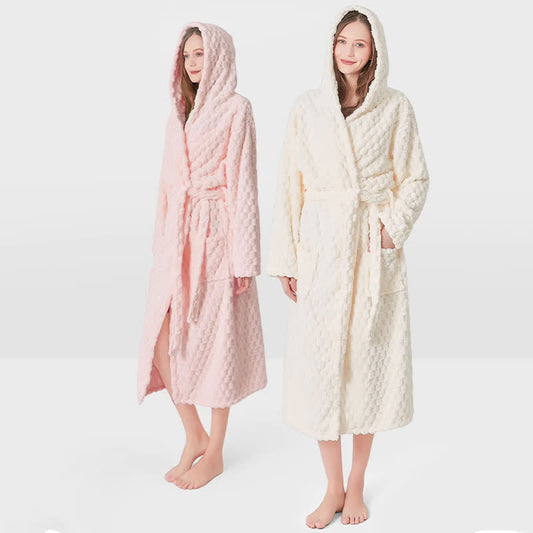 Ownkot Soild Color Unisex Absorbent Hooded Robe - image 1