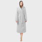 Ownkot Unisex Cloud-Soft Hooded Plush Robe - Light Gray - One size - image 9