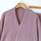Unisex Minimalist Cotton Gauze Kimono Loungewear - image 5