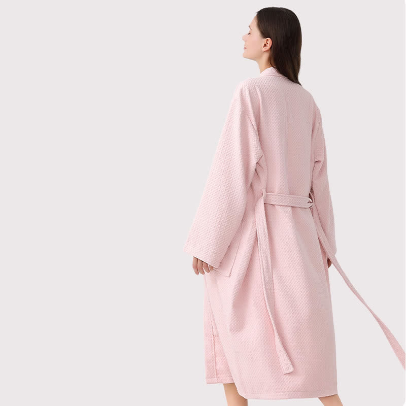Ownkot Quick-drying Waffle Weave Cotton Spa Bathrobe - image 11