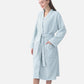 Ownkot Quick-drying Waffle Weave Cotton Spa Bathrobe - Light Blue - One size - image 18