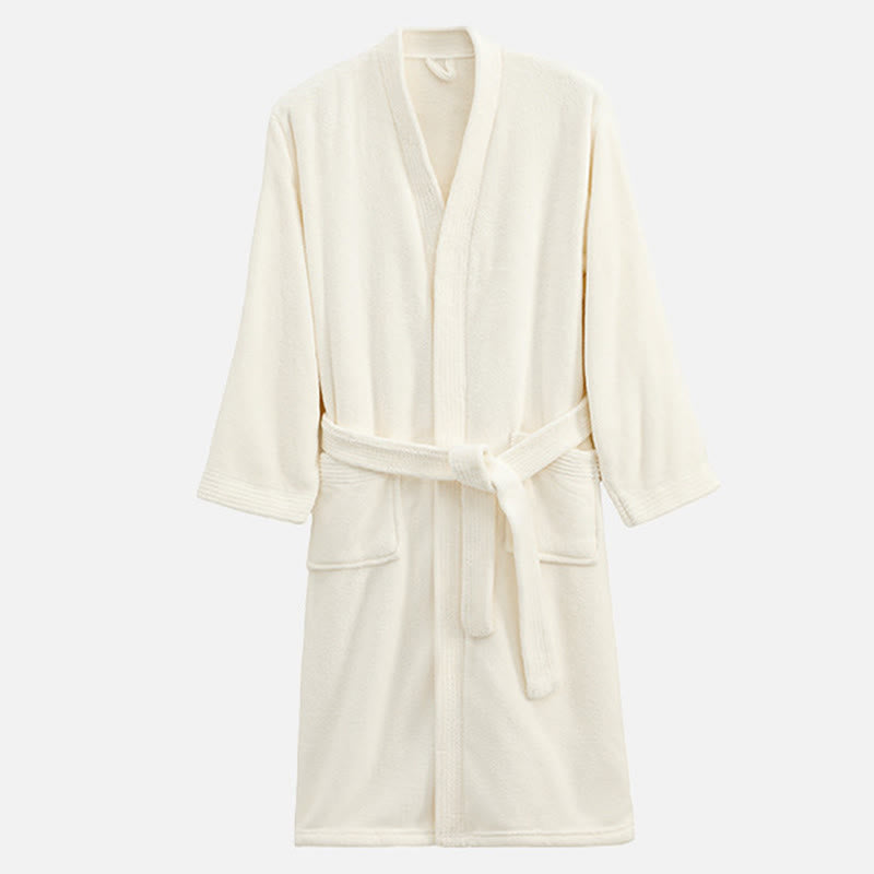 Ownkot Unisex Cozy Hotel & Spa Terry Cloth Robe - Beige - XL - image 8