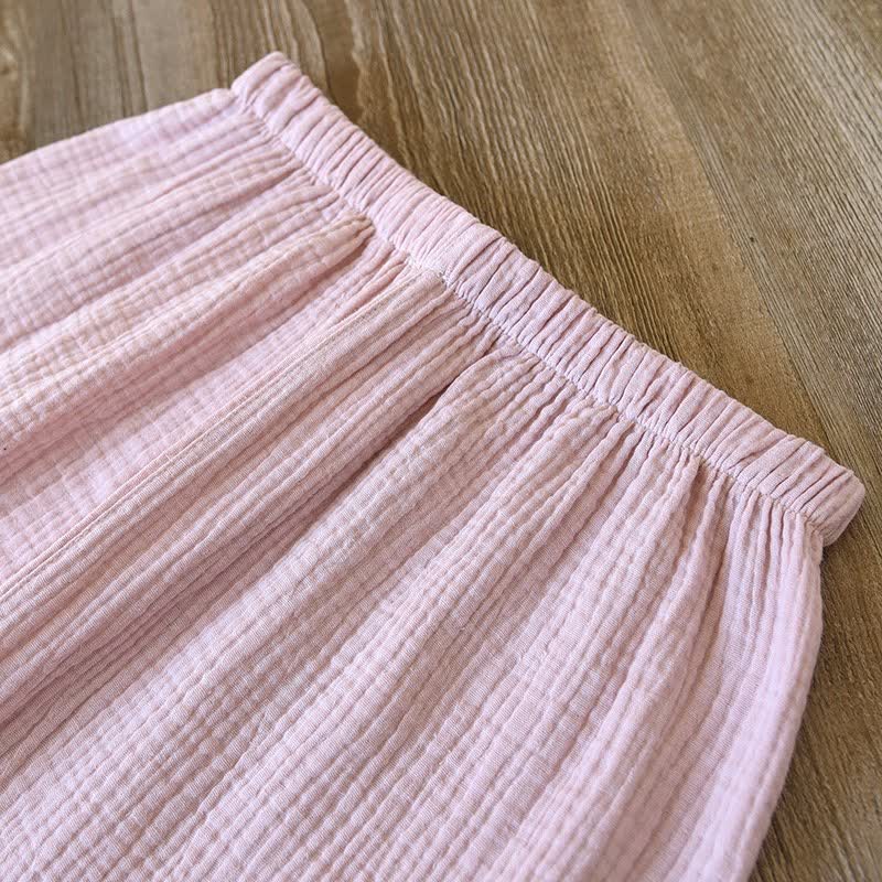 Oriental Style Cotton Gauze Kimono Loungewear - image 12