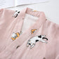 Couple Matching Cat Cotton Kimono Loungewear - image 13